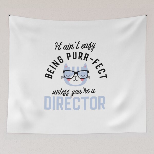 Artikelvorschau, Director Cat Gifts for Cat Lovers - It ain't easy being Purr Fect entworfen und verkauft von betternotes.