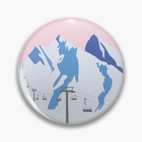 Item preview, Snowy Mountains | Ski Sticker designed and sold by Laura Saura  Lemon.