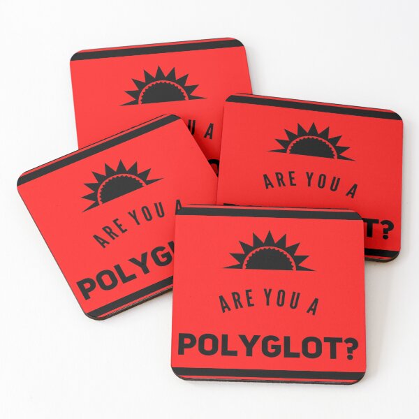 Item preview, Are you a polyglot SUN emblem on a red field designed and sold by janraydesigns.