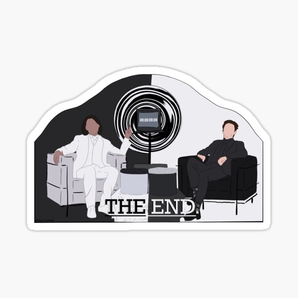 the end. (unus annus) Sticker