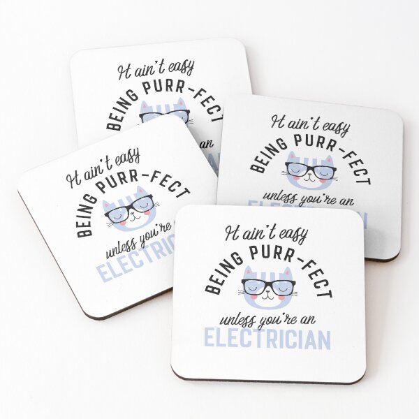 Item preview, Electrician Cat Gifts for Cat Lovers - It ain't easy being Purr Fect designed and sold by betternotes.