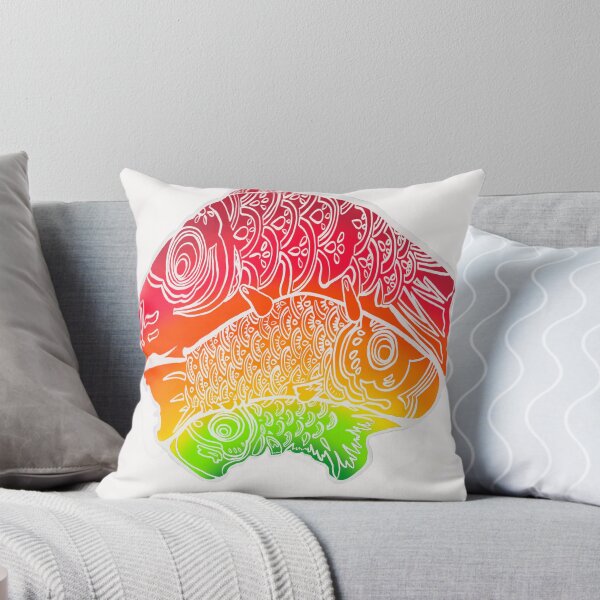 Item preview, Three Neon Carp Fish designed and sold by CleatAndCrayon.