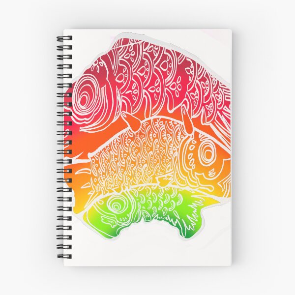 Item preview, Three Neon Carp Fish designed and sold by CleatAndCrayon.