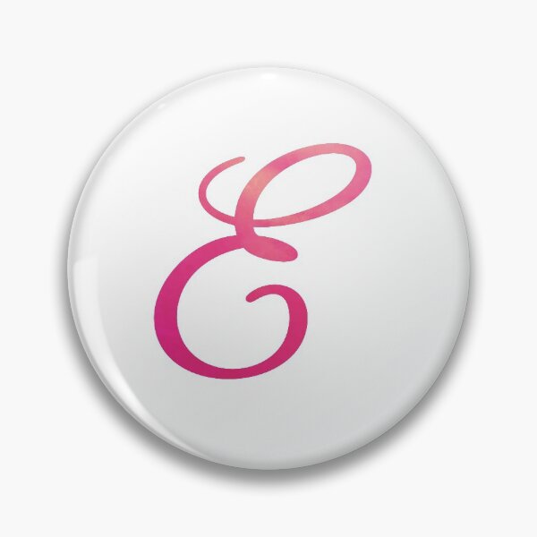 Item preview, Letter E Pink Color Monogram Script, Personalized Initial designed and sold by Star58.