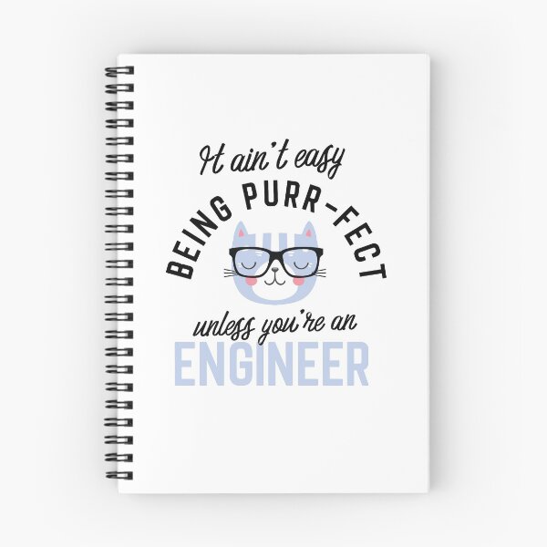 Item preview, Engineer Cat Gifts for Cat Lovers - It ain't easy being Purr Fect designed and sold by betternotes.