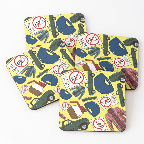Item preview, Lukes Flannel Shirt Fan Pattern Icons All Over Print Yellow Pack designed and sold by Sunny Collections.