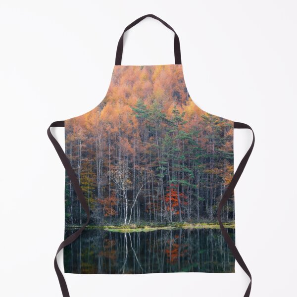 Item preview, Autumn Birch Tree on the Edge of The Mishakaike Pond, Nagano, Japan (wide) designed and sold by Jordan McChesney.