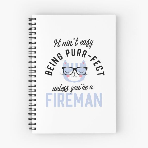 Item preview, Fireman Cat Gifts for Cat Lovers - It ain't easy being Purr Fect designed and sold by betternotes.