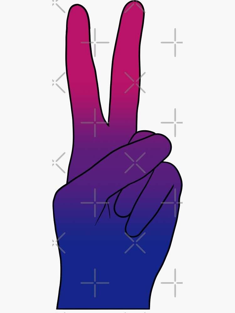 Bisexual Peace Sign Sticker For Sale By Jewel Art Redbubble 9929