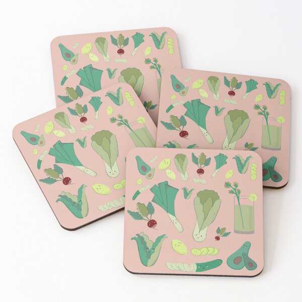 Item preview, Green Kawaii Vegetables designed and sold by smoochugs.