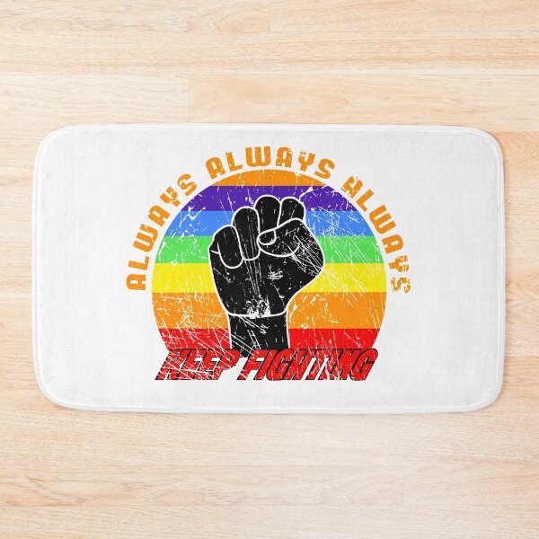Item preview, Always keep fighting raised fist blackpower colorful designed and sold by steven8899.