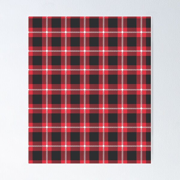Item preview, red and black buffalo plaid, Buffalo Plaid Christmas, tartan pattern designed and sold by DidyTees.