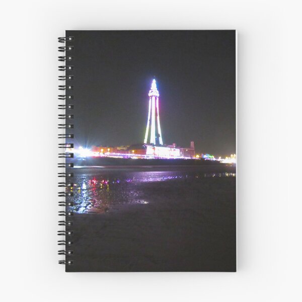 Item preview, Blackpool Beach Colourful Illuminations At Night  designed and sold by Andrew Morrell.