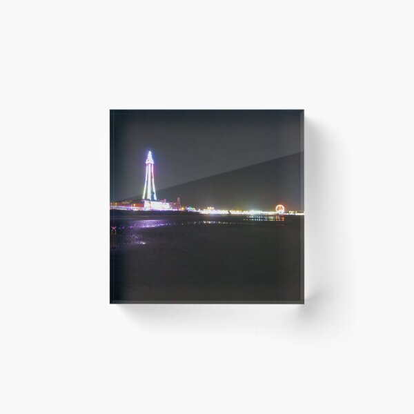 Item preview, Blackpool Beach Colourful Illuminations At Night  designed and sold by Andrew Morrell.