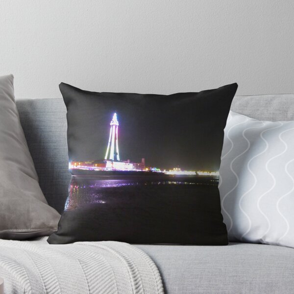 Item preview, Blackpool Beach Colourful Illuminations At Night  designed and sold by Andrew Morrell.