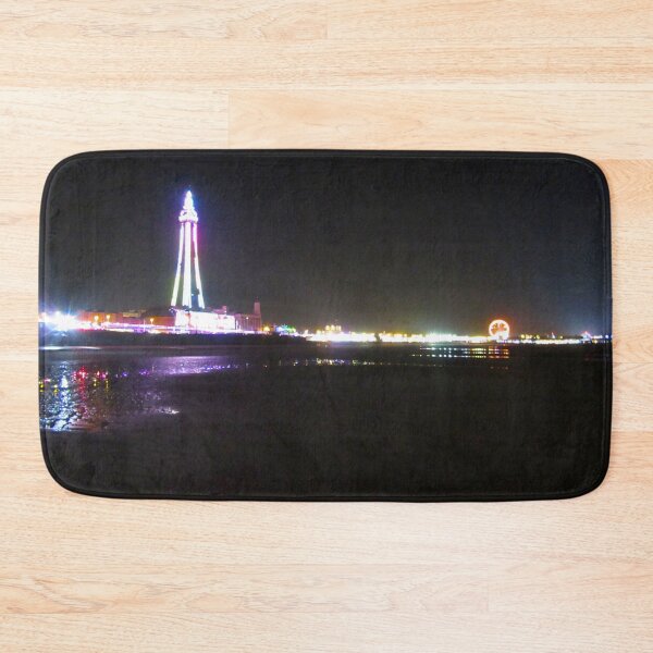 Item preview, Blackpool Beach Colourful Illuminations At Night  designed and sold by Andrew Morrell.