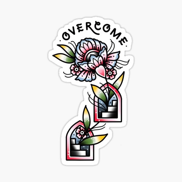 Item preview, Doorway Overcome Cute Traditional Flash Tattoo designed and sold by Ella Mobbs.
