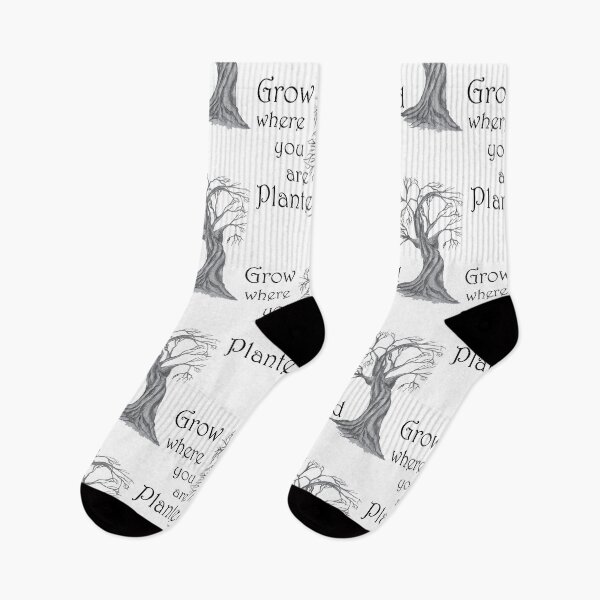 Item preview, Grow Where You are Planted Tree Sketch designed and sold by TheInkElephant.