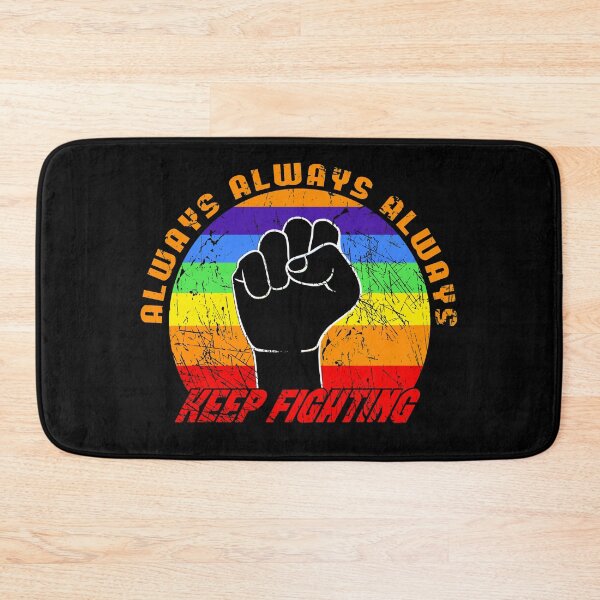 Item preview, Always keep fighting raised fist blackpower colorful designed and sold by steven8899.