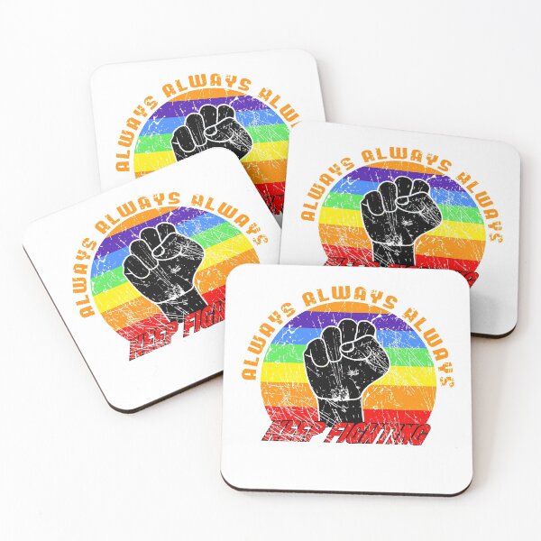 Item preview, Always keep fighting raised fist blackpower colorful designed and sold by steven8899.