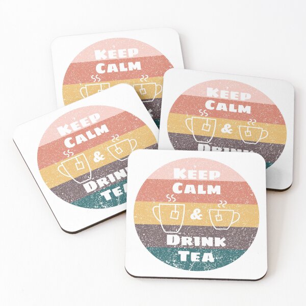 Item preview, keep calm and drink tea designed and sold by VibeCraft Design.