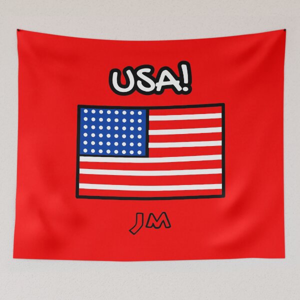 Item preview, United States Flag Drawn USA designed and sold by jesumedina.