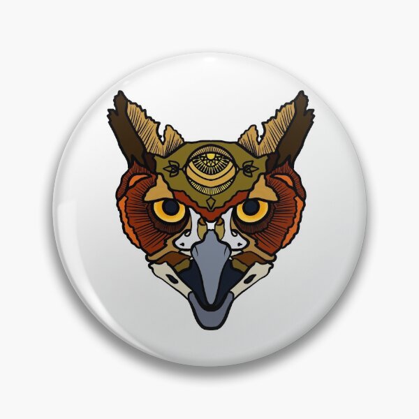Item preview, Mind’s Eye Owl Head designed and sold by CleatAndCrayon.