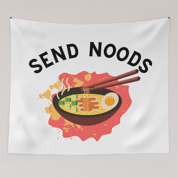 Item preview, send noods / funny noodles ramen designed and sold by SpicyCherrys.