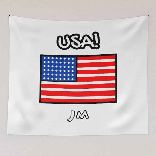 Item preview, United States Flag Drawn USA designed and sold by jesumedina.