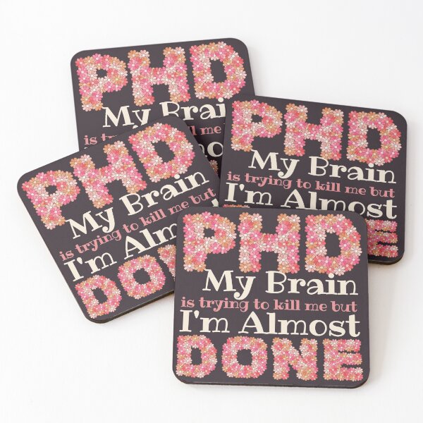 Item preview, PhD Student Gift, PhD almost Done, Dissertation on process, futur Doctor, Funny PhD Student Christmas Gift   designed and sold by AmazingEcraft.