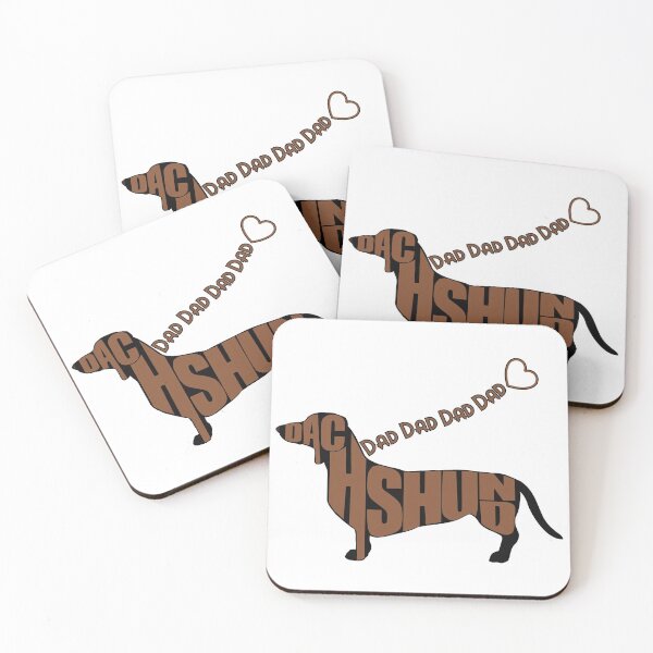 Item preview, Dachshund Dad - Black and Tan Doxie - Heart on a Leash designed and sold by 8PawsStudio.