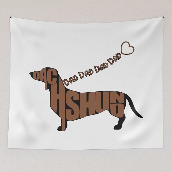 Item preview, Dachshund Dad - Black and Tan Doxie - Heart on a Leash designed and sold by 8PawsStudio.