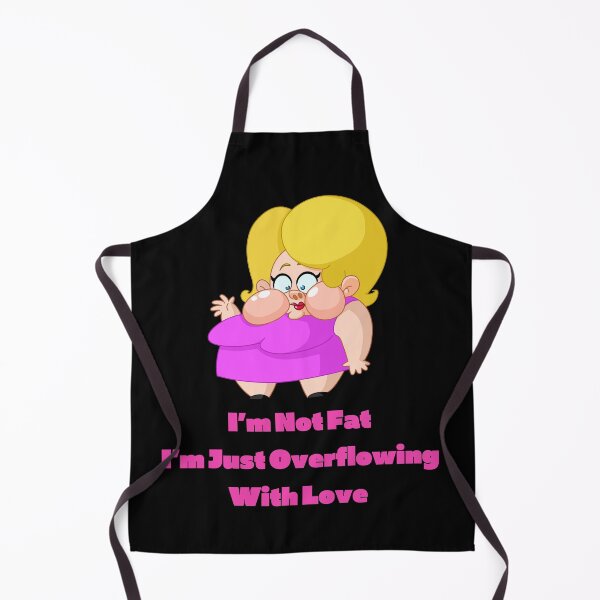 Item preview, I’m Not Fat, I’m Just Overflowing With Love-Black Background  designed and sold by Trendi61.