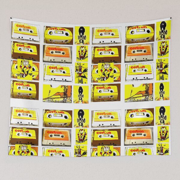 Item preview, Certron, Cassettes, artwork, DIY, punk, 70's, Cage, Collage designed and sold by Stacey Lazarus.