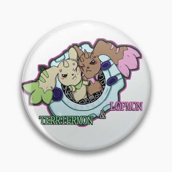 Item preview, Lopmon and Terriermon designed and sold by Dizzidino-Art.