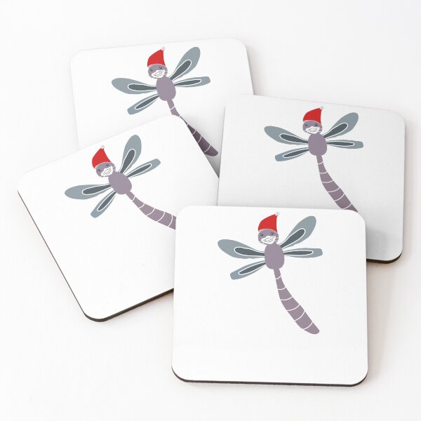 Item preview, hand drawing Dragonfly Christmas Tree designed and sold by VESTITCH.