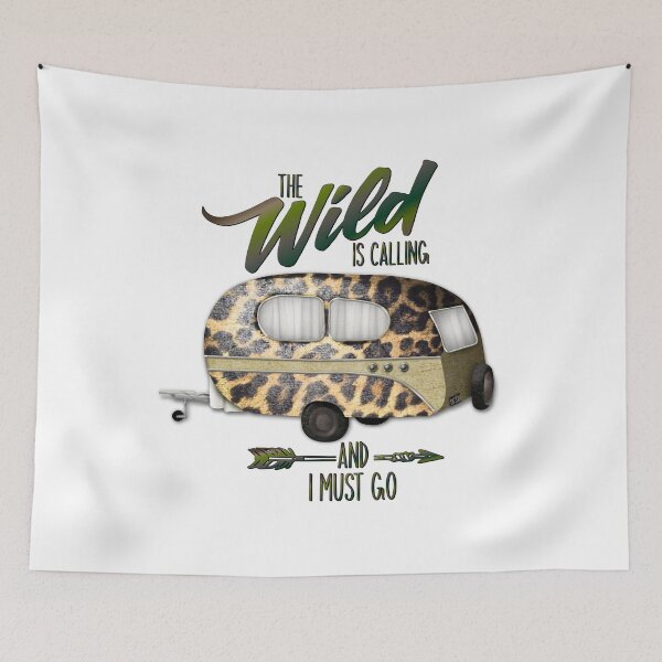 Item preview, The Wild Is Calling And I Must Go Camping designed and sold by ChicoryJunction.