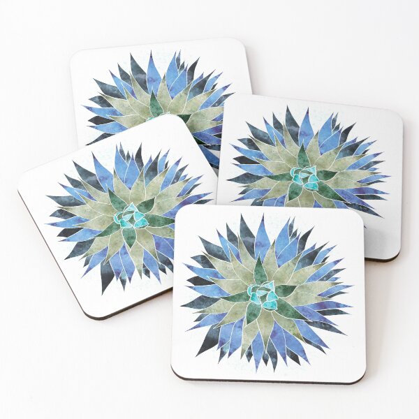 Item preview, Succulent Agave in blue and green designed and sold by HeyMim.