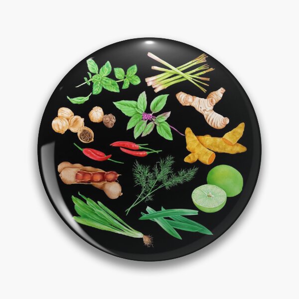Item preview, Watercolor Illustration of a set of spices designed and sold by iswenyi.