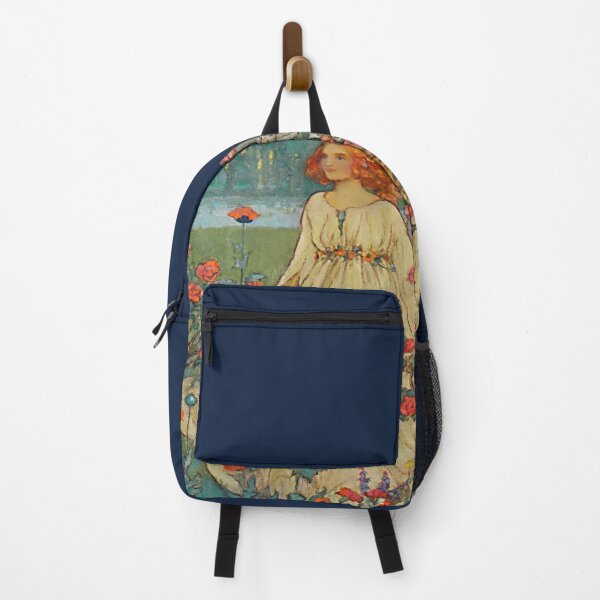 Item preview, Woman in Flower Garden illustration by E.F. Harrison designed and sold by Bellathewilde.