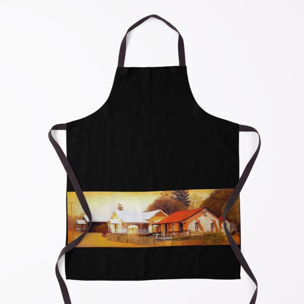Item preview, Australian Scene - Golden glow over cottage and halls designed and sold by Anne Huth.