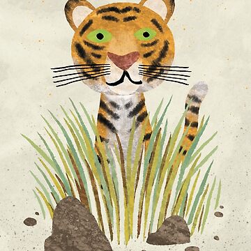Artwork thumbnail, Tiger in the Grass by WanderingBert