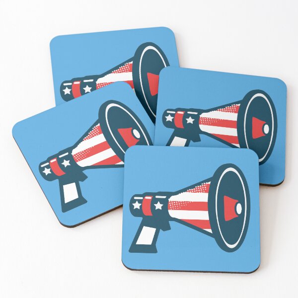 Item preview, Colorful & Patriotic Megaphone Sketch Drawing designed and sold by SLAG-Creative.