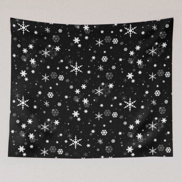 Item preview, Christmas Snowflakes - Black designed and sold by jellyfsh-ots.