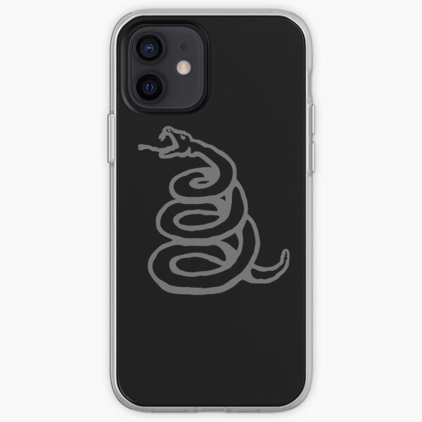 serpientes gris metalico Funda blanda para iPhone