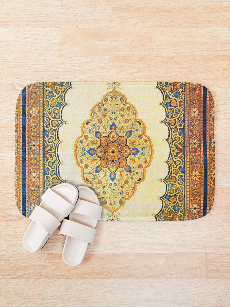 "Tabriz Persian Carpet Print" Bath Mat for Sale by bragova Redbubble