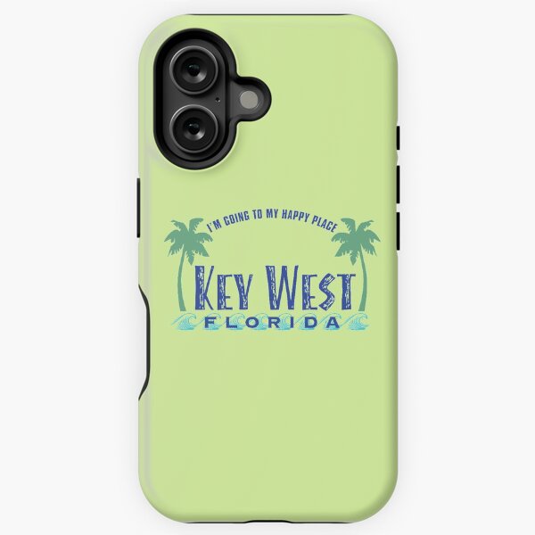 Vista previa del artículo con la obra «Key West, My Happy Place!», diseñado y vendido por Futurebeachbum.
