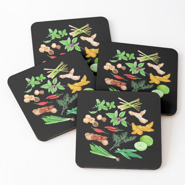 Item preview, Watercolor Illustration of a set of spices designed and sold by iswenyi.