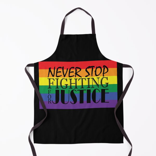 Item preview, Never Stop Fighting for Justice LGBTQ designed and sold by K8sDesigns.
