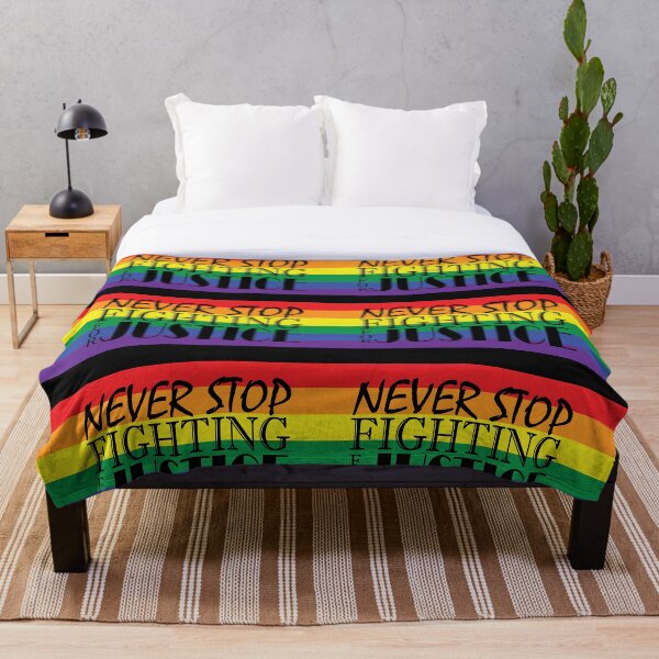 Item preview, Never Stop Fighting for Justice LGBTQ designed and sold by K8sDesigns.
